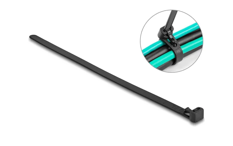 Delock Kabelbinder hitzebeständig 200 mm x 7.5 mm, 100 pezzi
