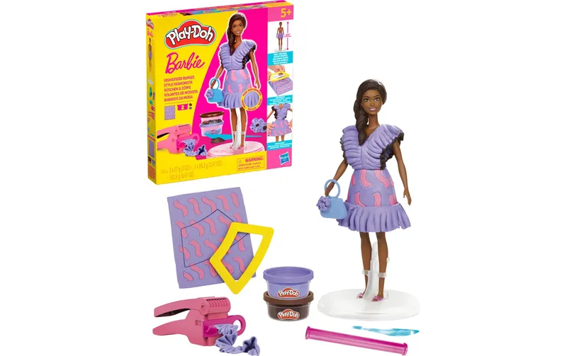 Play-Doh Knetspielzeug Barbie Rüschen and Zöpfe