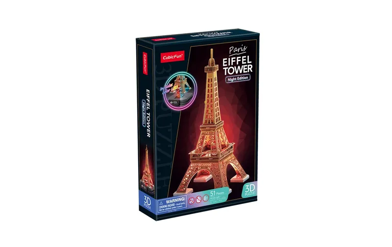 CubicFun Eiffelturm LED 51 Teile