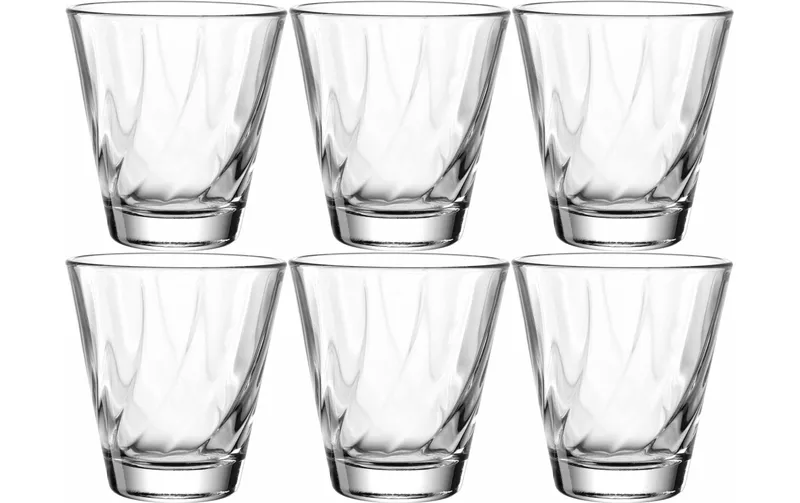 LEONARDO Trinkglas Twist 215 ml, 6 Stück, Transparent
