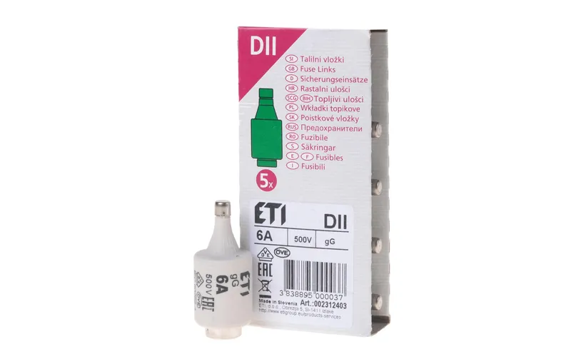 Elektromaterial Sicherungseinsatz DII 6A