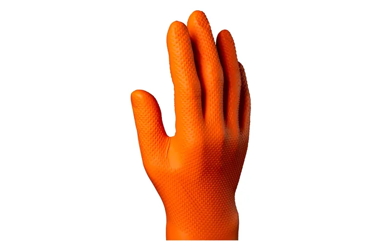IGNITE Einweghandschuh Max Grip Nitril, XXL, Orange, 100 pezzi