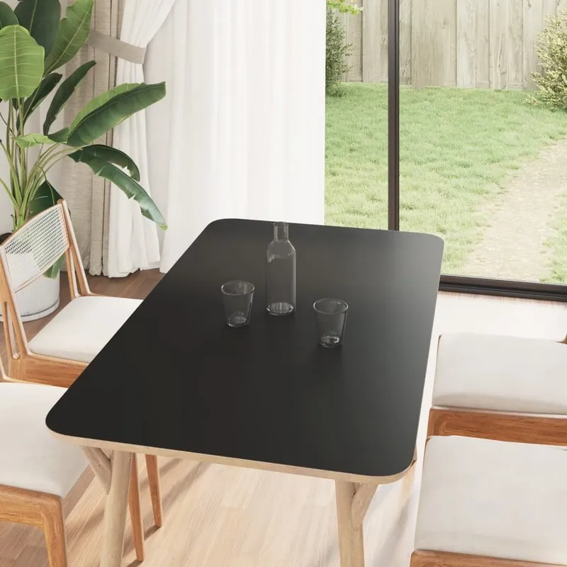 Möbelaufkleber Selbstklebend Mattschwarz 90x500 cm PVC