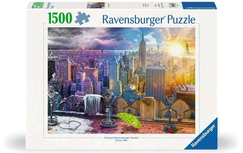 Ravensburger Puzzle New York im Winter and Sommer