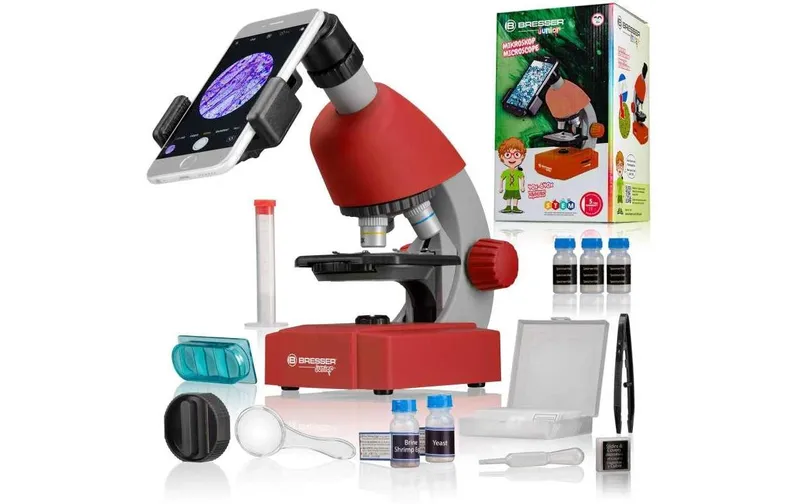 Bresser junior Mikroskop Junior rouge 40x-640x