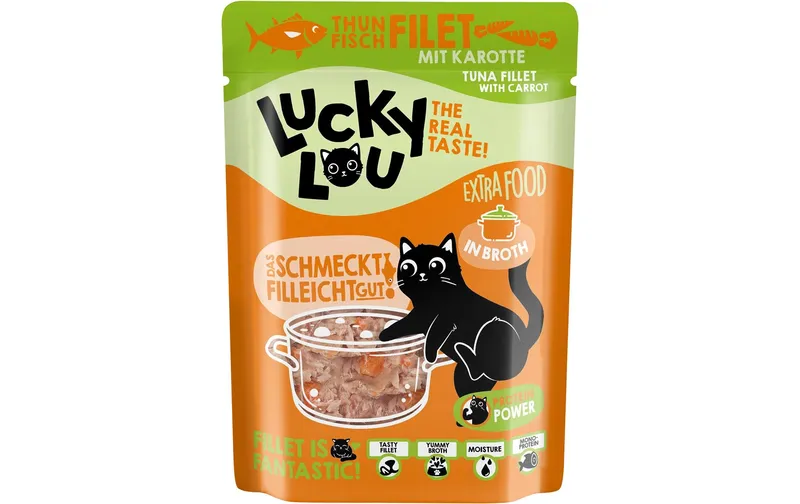 Lucky Lou Extra Food Thunfisch con Karotte in Sud, 70 g