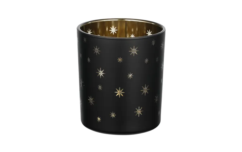 EGLO Teelichthalter Lukut 10 cm noir/Gold, Glas