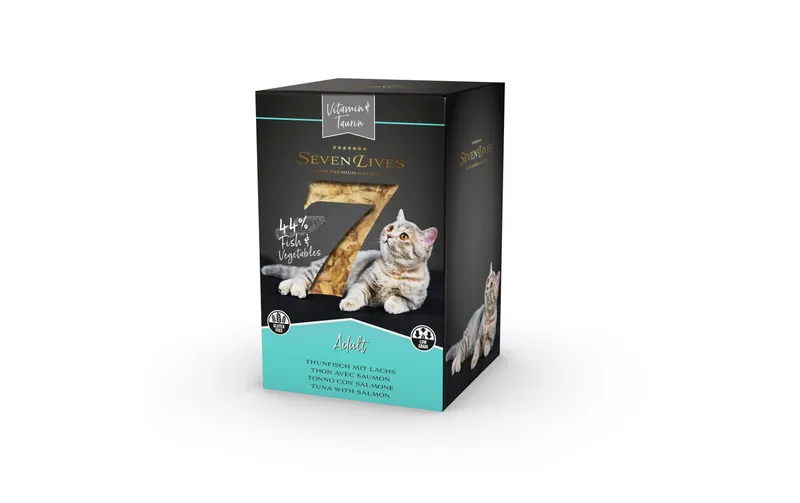 7Lives Nassfutter Adult Thunfisch/Lachs Jelly, 6 x 60g