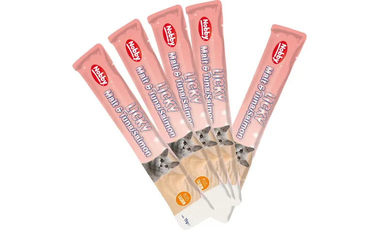 Nobby StarSnack Licky Malt & Thunfisch/Lachs, 5 x 15 g