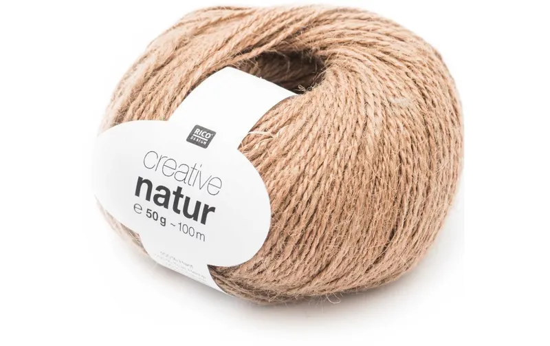 Rico Design Wolle Creative naturale 50 g, Hellbraun
