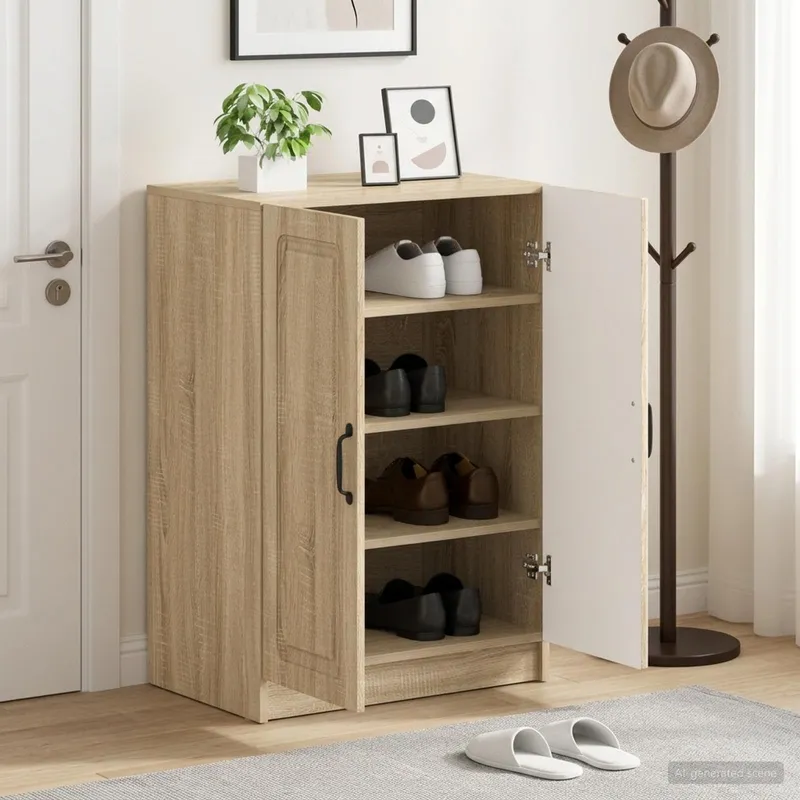 Schuhschrank UTRECHT 59,5 x 39,5 x 87 cm Holzwerkstoff