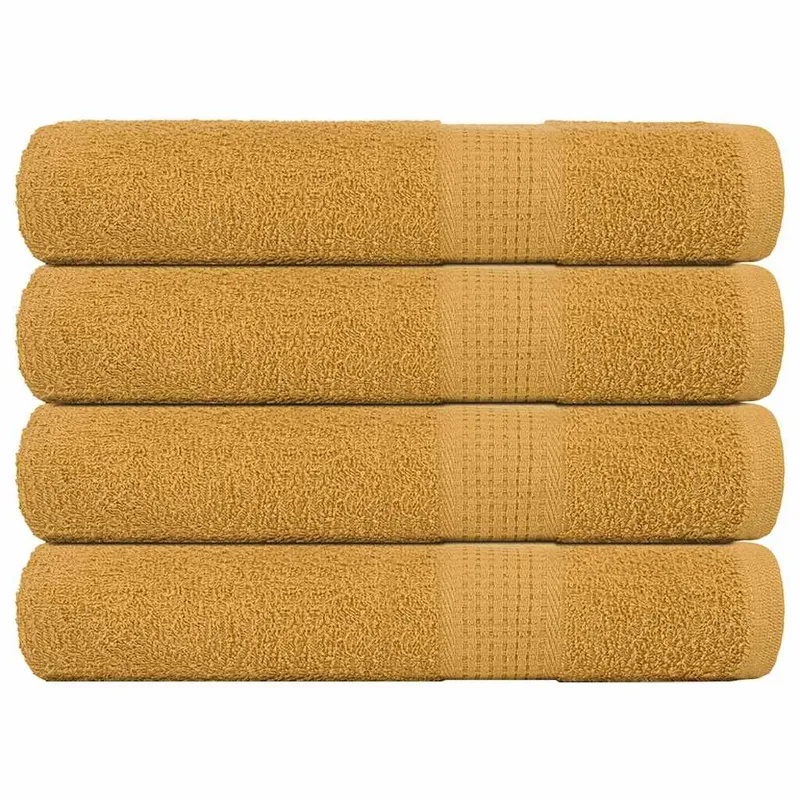 Saunatücher FROGN 4 Stk. Gold 80x200 cm 360 g/m²