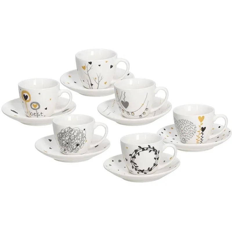 Coppa espresso Goldy 80 ml, 6 pezzi, A colori - Tognana