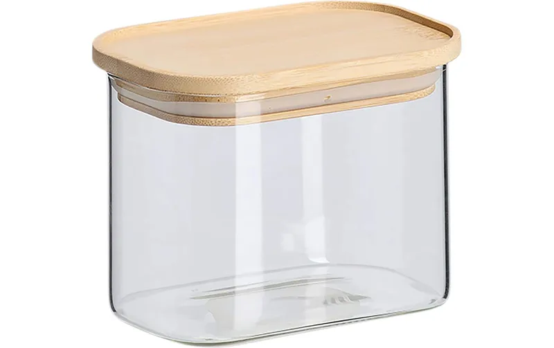 Zeller Present Vorratsdose Bambusdeckel 0.6 l