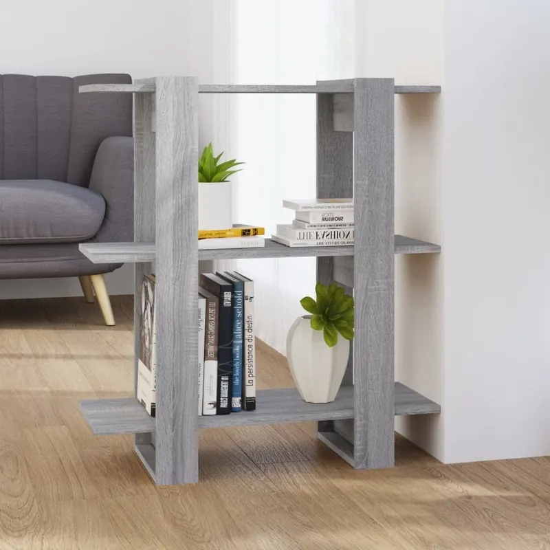 Bücherregal/Raumteiler grigio Sonoma 80x30x87 cm