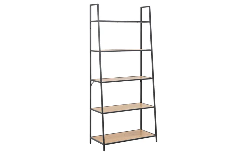 AC Design Regal Seaford 77 x 36 x 174.5 cm, Eiche/black matt