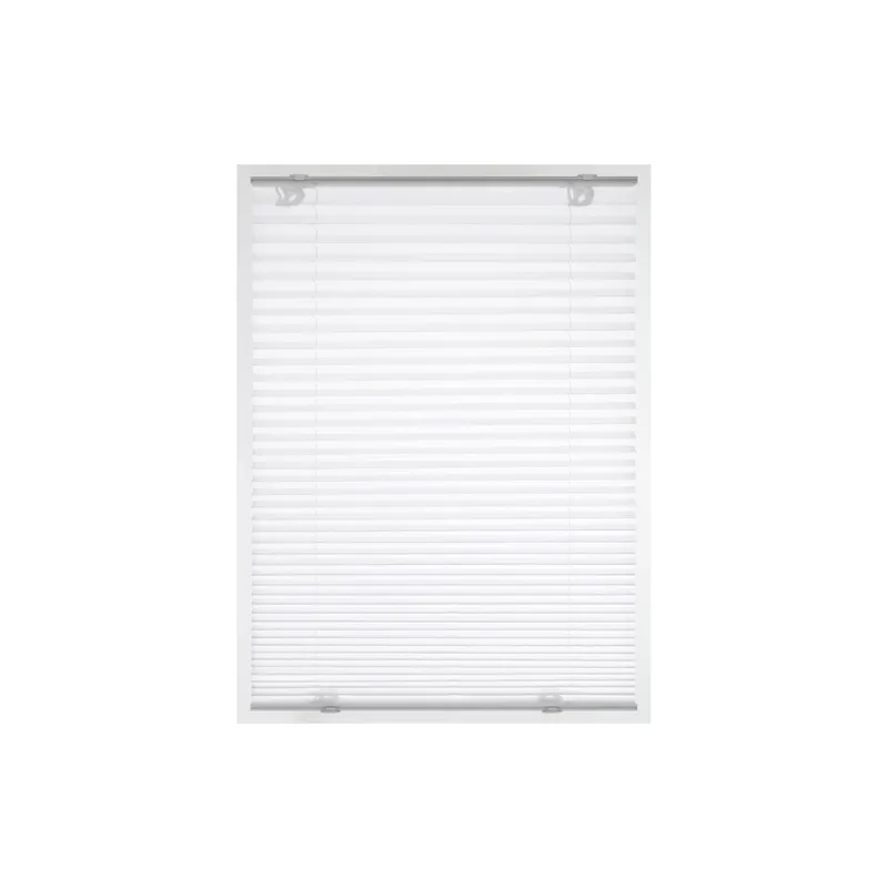 Gardinia Plissée Solo mit Saugnäpfen, blickdicht 60 x 130 cm, bianco
