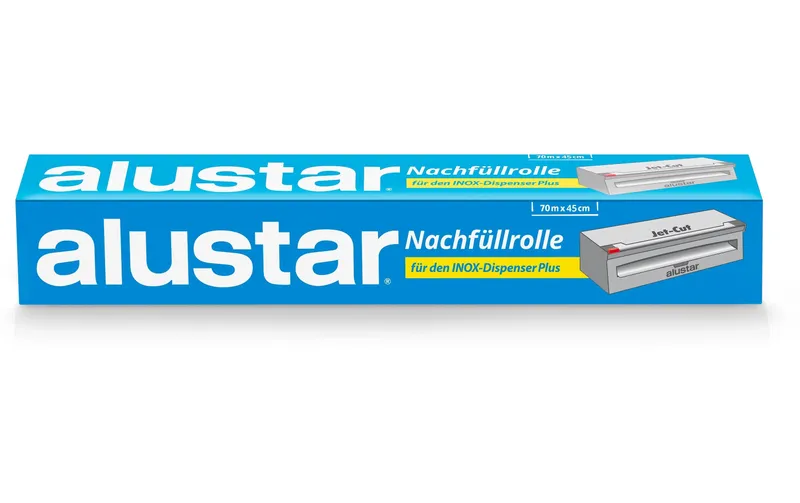 Alustar Alufolie Nachfüllrolle pour Jet-Cut Inox 45 cm x 70 m x 15 my