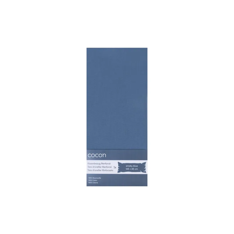 COCON Oreiller d'angle housse 45 x 145 cm, Smoky Blue
