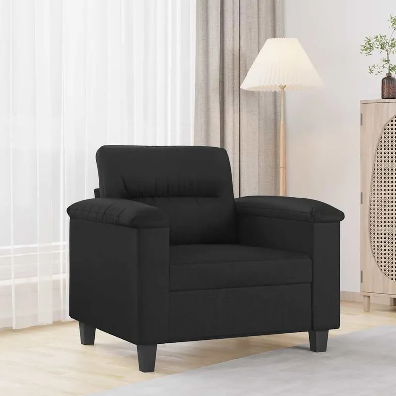 Sessel nero 60 cm Kunstleder