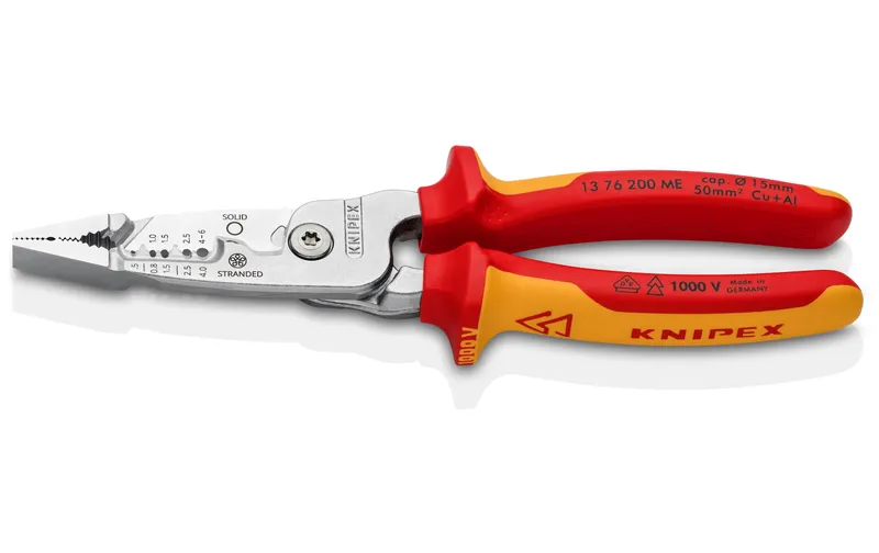 Knipex Multifunktions-Elektrikerzange 200 mm, VDE