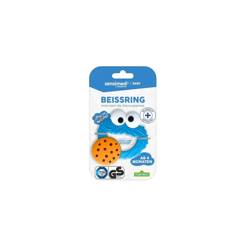 happybrush Beissring Krümelmonster Design