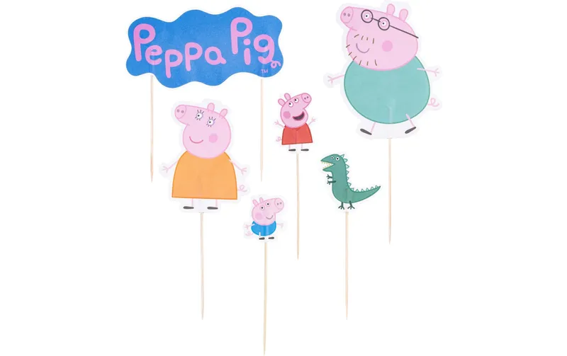 Dr.Oetker Kuchen-Topper Peppa Pig 12 pièces, multicolore