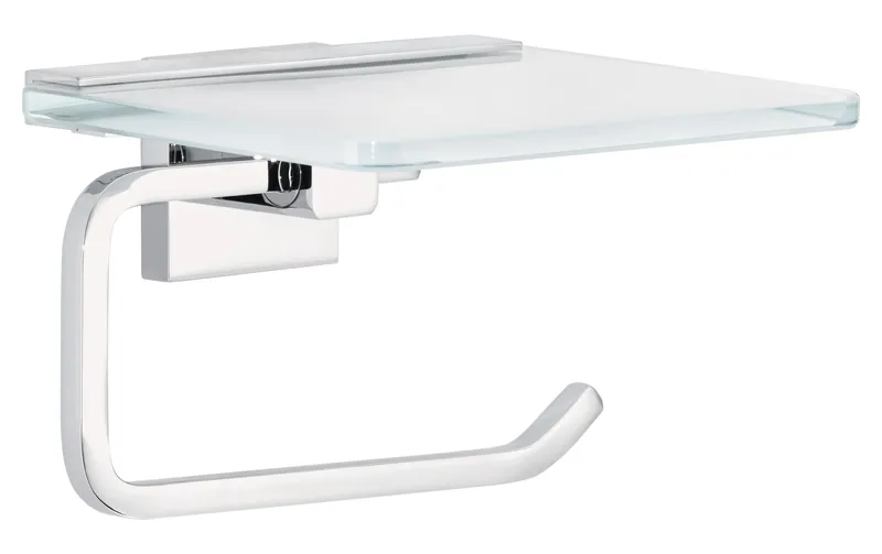tesa Toilettenpapierhalter Deluxxe, Silber