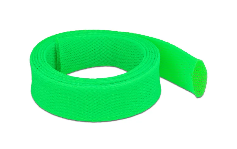 Delock Kabelschlauch dehnbar, 2 m x 38 mm verde