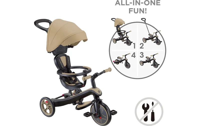 GLOBBER Dreirad Trike Explorer 4 in 1 Sand