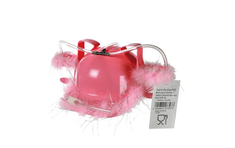 Partyartikel Partyaccessoire Trinkhelm con Federn