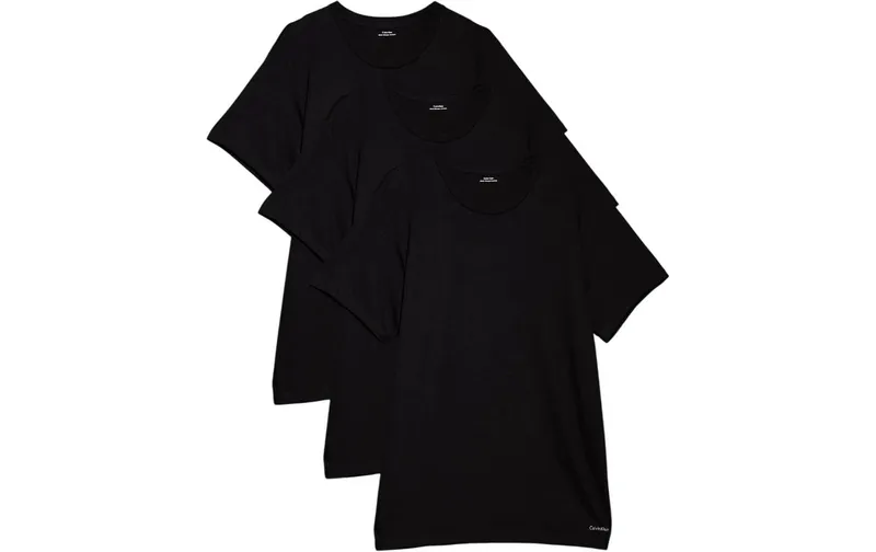 Calvin Klein Wäsche T-Shirt S/S Crew Neck 3Pk nero, S