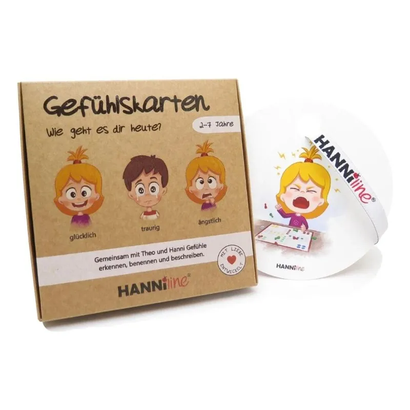 Hanniline Gefühlskarten for children 2 - 7 Jahren