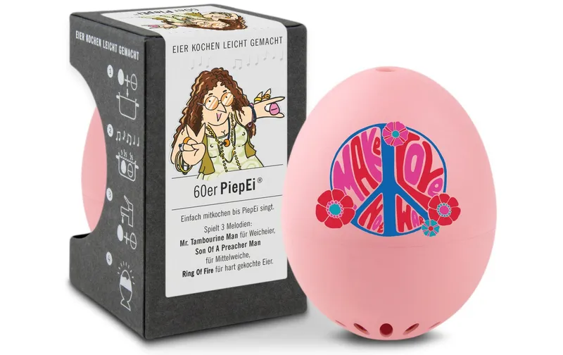 PiepEi Küchentimer Singende Eieruhr 60er, Rosa