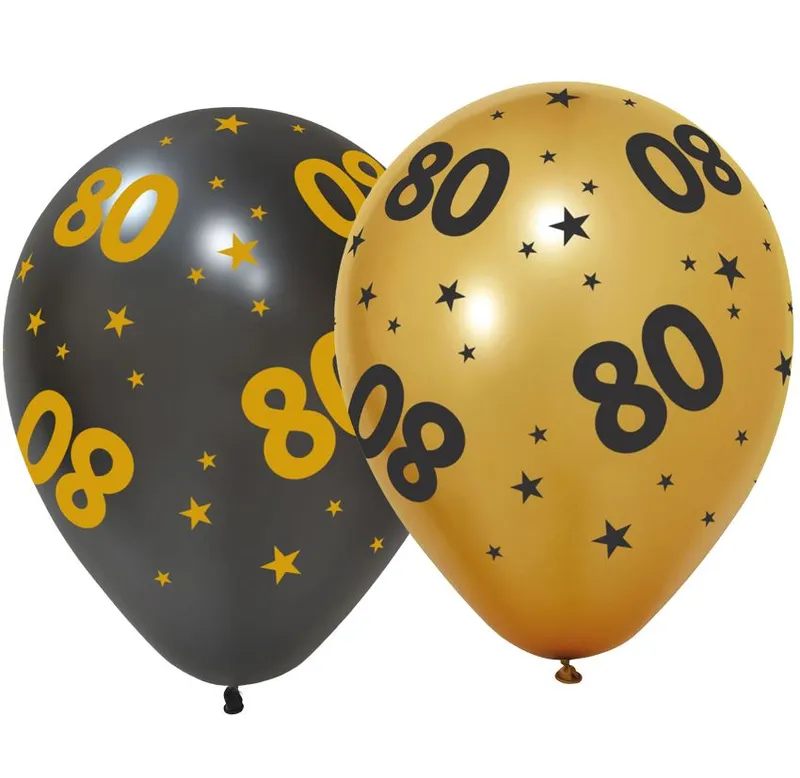 Gummiballone 80, 6 Stk.