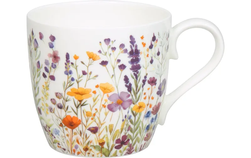 Könitz Universaltasse Blumenwiese 425 ml, white