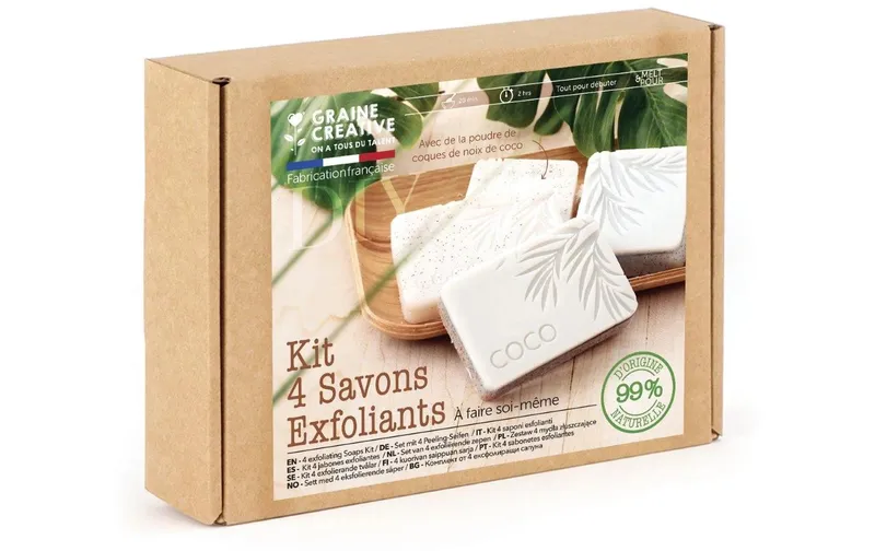 Graine Créative Graine Créative Seifen Peeling DIY Kit Aprikose Kokos