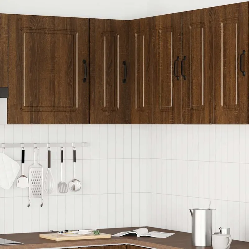 Küchen-Eckhängeschrank Kalmar Braun Eichen-Optik Holzwerkstoff