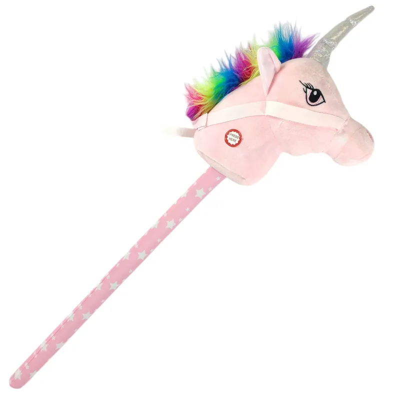 Steckenpferd Einhorn Plüsch