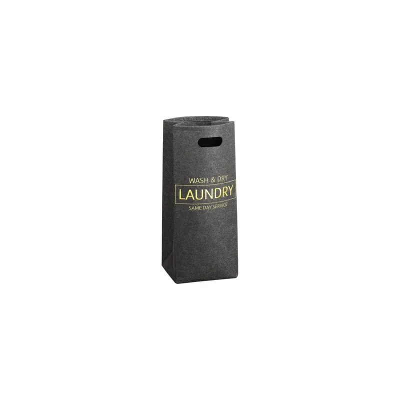 Kesper Wäschekorb 40 l, black/Gold/Keine Angabe
