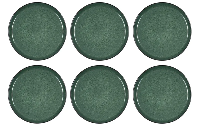 Bitz Speiseteller Ø 27 cm, 6 pièces, noir/vert