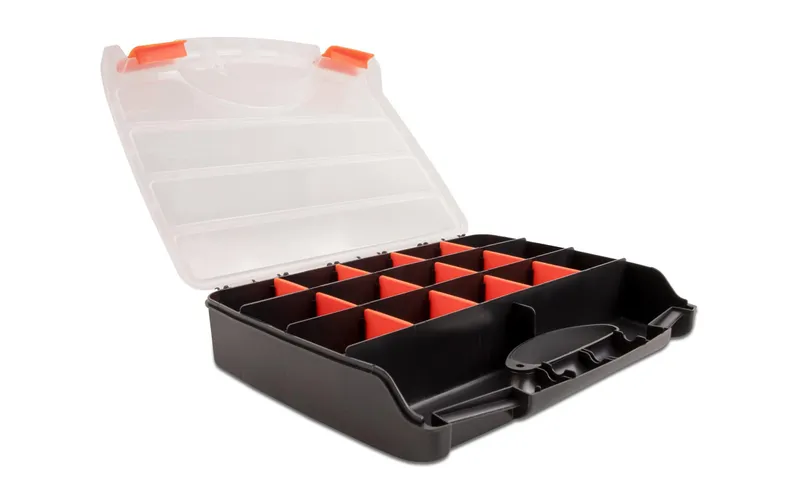 Delock Sortimentskasten Orange / noir 17 Fächer