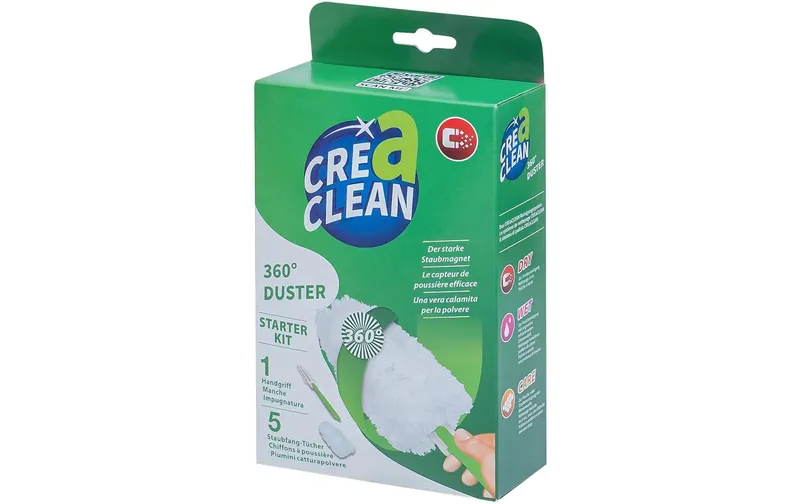 CreaClean Kit de Démarrage Aimant à Poussière 360° Vert/Blanc