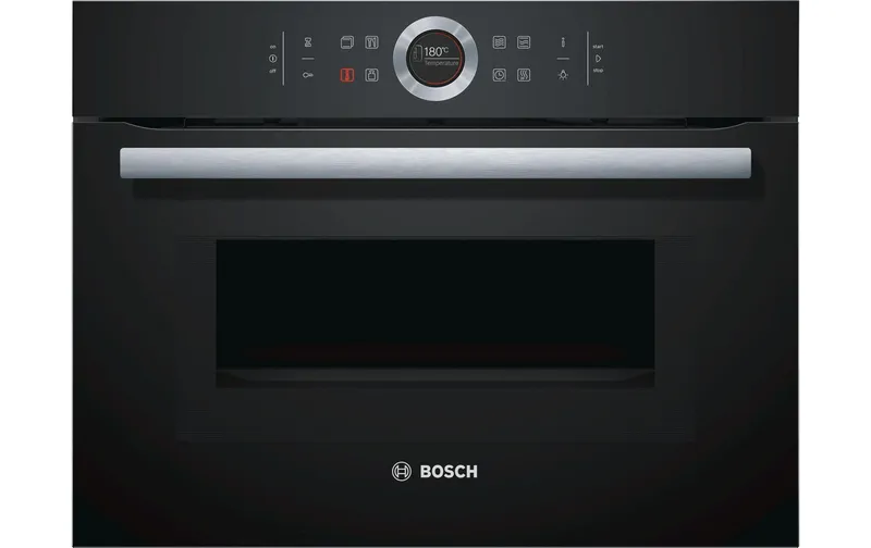Bosch Einbaubackofen mit Mikrowelle CMG633BB1 nero
