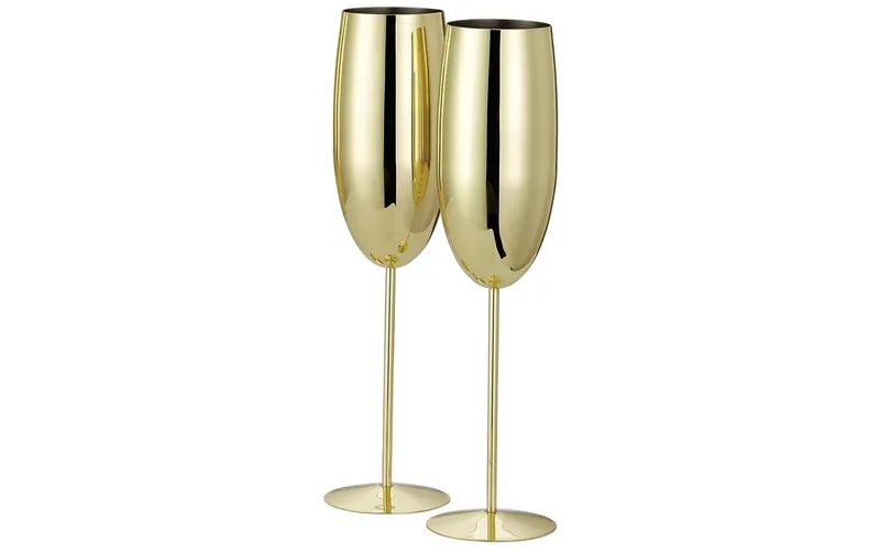 Oak & Steel Sektglas 285 ml, 2 pièces, Gold