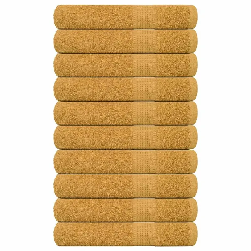 Handtücher FROGN 10 Stk. Gold 100x200 cm 360 g/m²