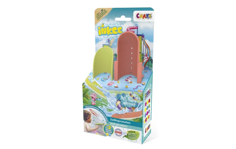Craze Badespielzeug Inkee Bad Doppelrutschen 2 pezzi