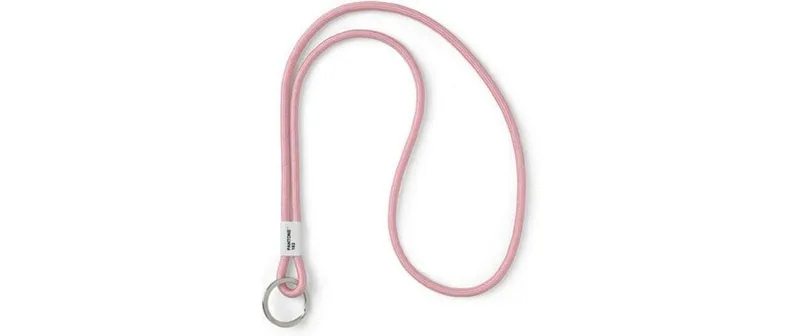 Pantone by Copenhagen Design Schlüsselanhänger Key Chain Long 48 x 3.3 cm Hellrosa
