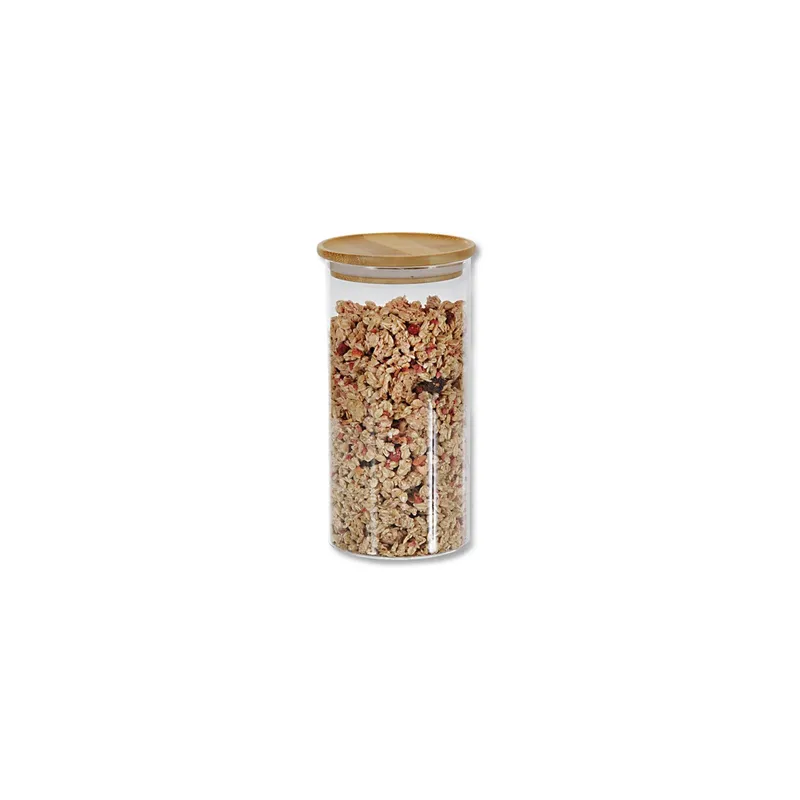 Kesper Vorratsglas 1.2 l mit Bambusdeckel trasparente marrone