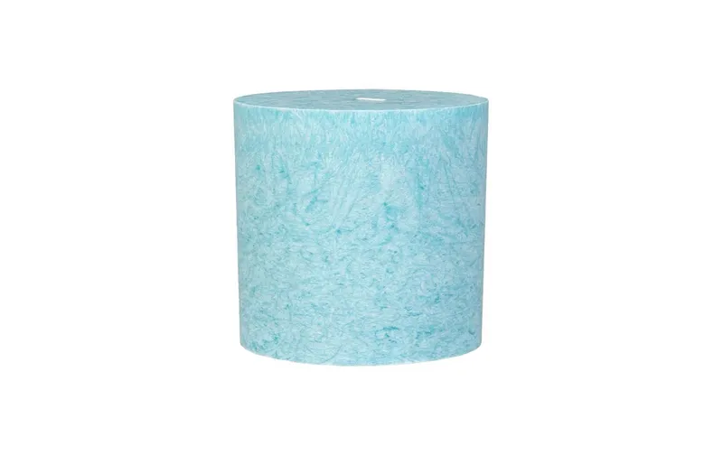 Herzog Kerzen AG Stumpenkerze Kristallo Zylindro Ø 6 cm x 6 cm Türkis